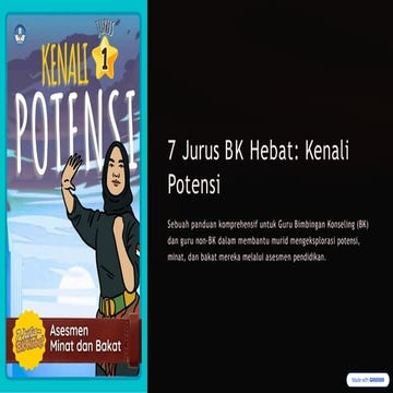 7 Jurus BK Hebat: Panduan Asesmen Potensi, Minat, dan Bakat Murid | PPTX