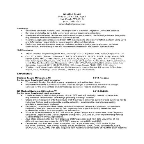 Nihar Shah resumeNEW