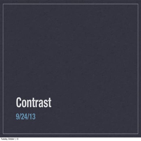 Contrast