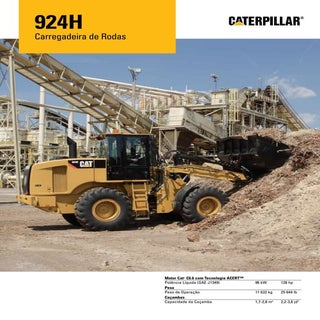 PÁ CARREGADEIRA  CATERPILLAR 924H -...