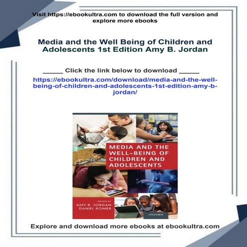 Media And The American Child George A Comstock Erica Scharrer | PDF