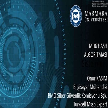 MD6 Hash Algorithm | PPT