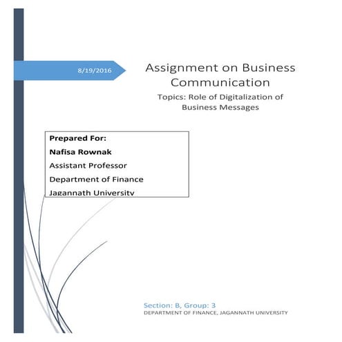 Business Communication Report