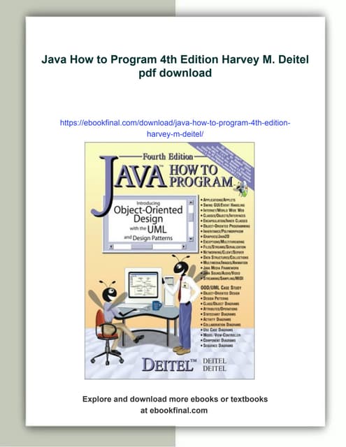 Java How to Program 4th Edition Harvey M. Deitel | PDF