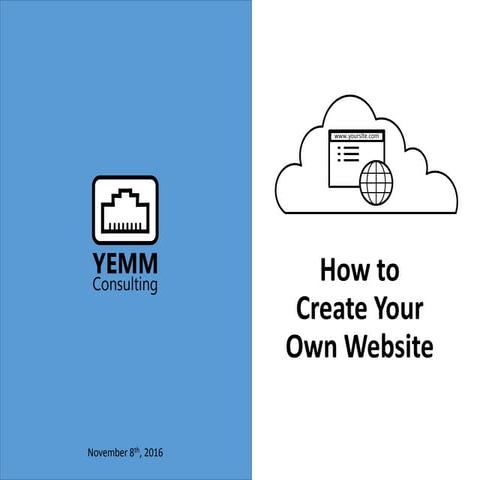 Creating Your Own Website 11-13-2016
