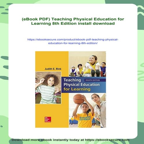 (eBook PDF) Teaching Physical Education for Learning 8th Edition