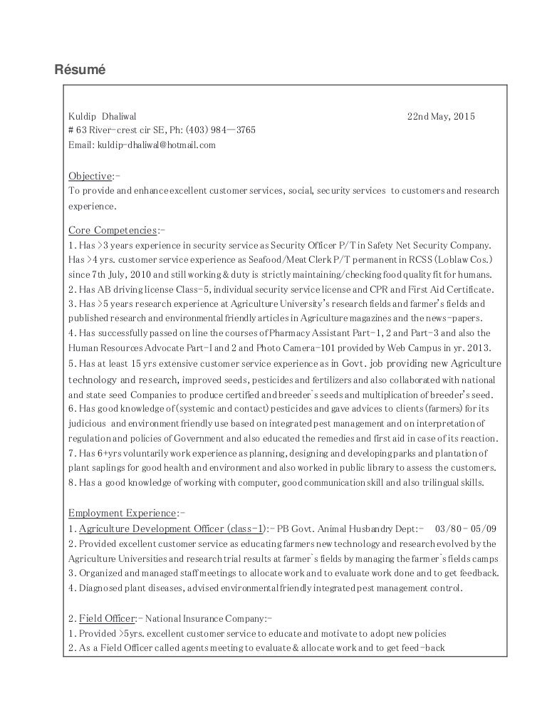 Resume and Cover Letter