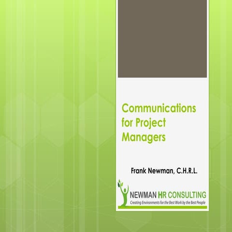 Communication for Project Managers
