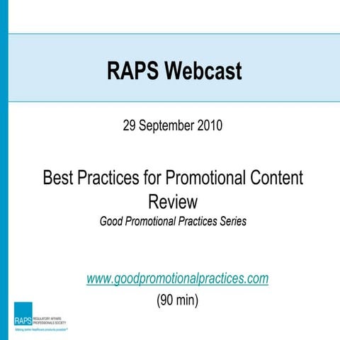 Best Practices for Promotional Content Review