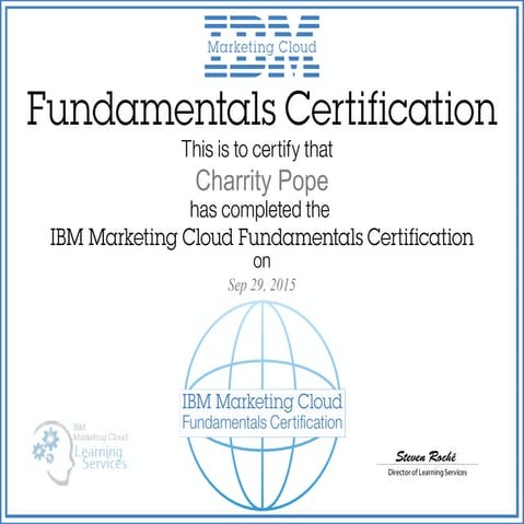 IBM Fundamentals Certificate | PPT