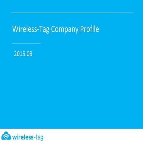 Wireless-Tag Company Introduction-English.pptx