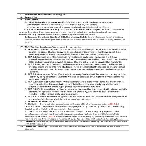 Semi detailed lesson plan in english(plot of the story) | DOCX