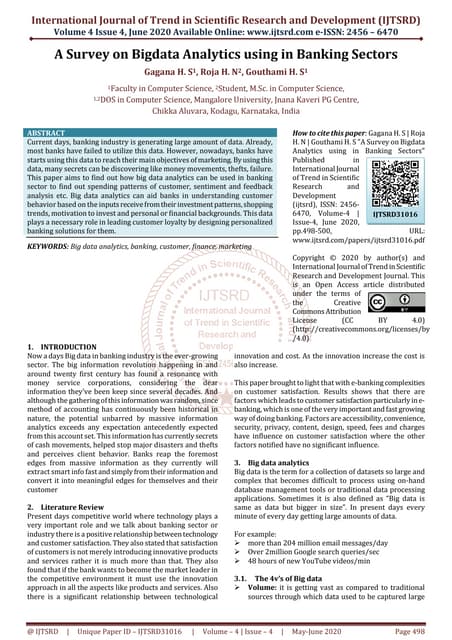 A Survey on Bigdata Analytics using in Banking Sectors