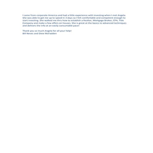 Bill Neves Testimonial | PDF