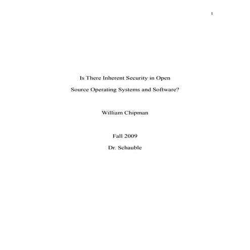 Open Source Security