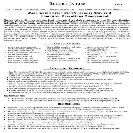Whse Resume