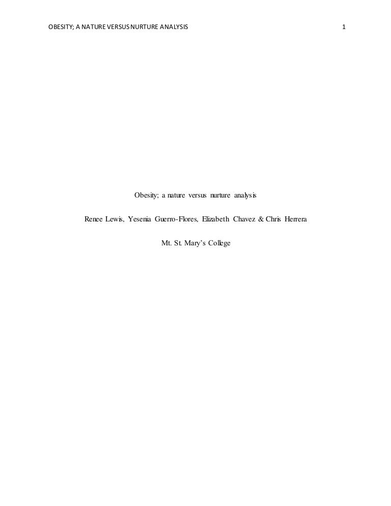 Obesity research paper