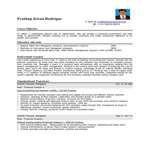 Prathap Kiran Rodrigus