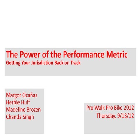 #92 The Power of the Performance Metric – Getting Your Jurisdiction Back on T...