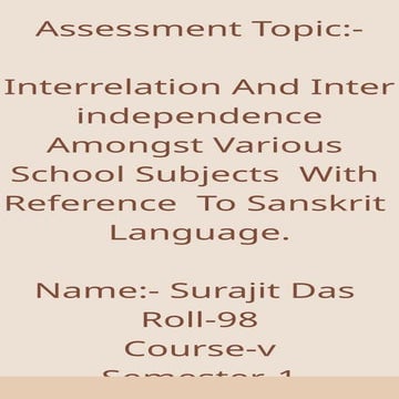 92 SURAJIT DAS INTERRELATION WITH SANSKRIT.pptx