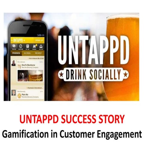 Untappd - Gamification in customer engagement - Manu Melwin Joy | PPTX