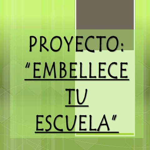 93. embellece tu escuela