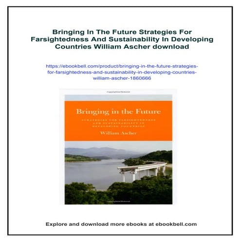 Bringing In The Future Strategies For Farsightedness And Sustainability ...