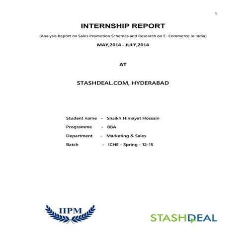 Internship Final Report - Approved
