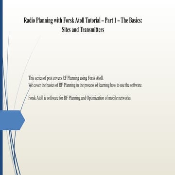 LTE RF Planning Tool - Atoll | PDF