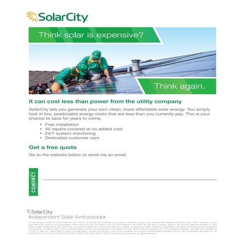 SolarCity Savings_Flyer