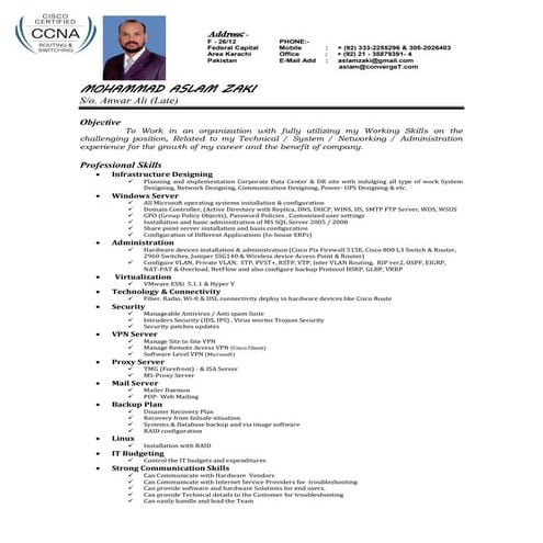 CV--Aslam Zaki