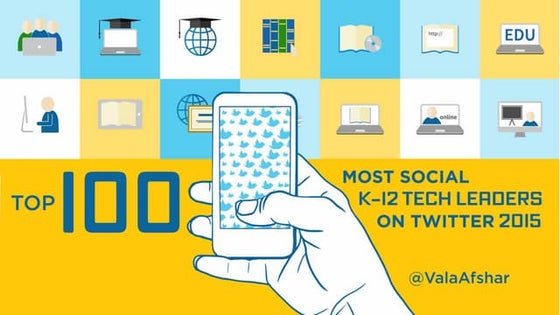 Top 100 Most Social K-12 Tech Leaders on Twitter 2015