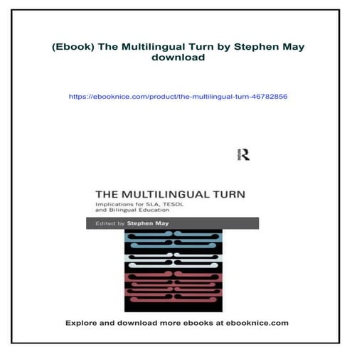 (Ebook) The Multilingual Turn by Stephen May | PDF