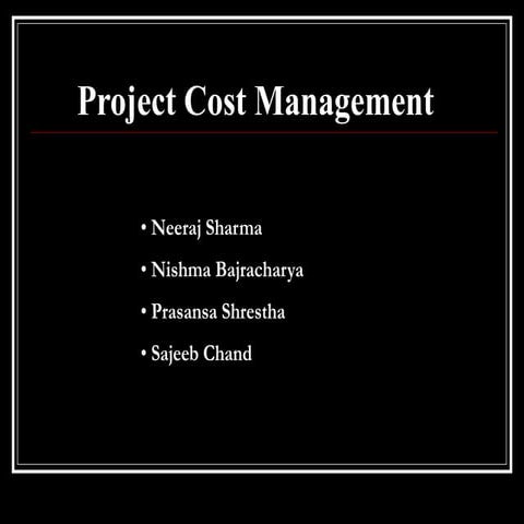 Project_cost_managment definition and tools