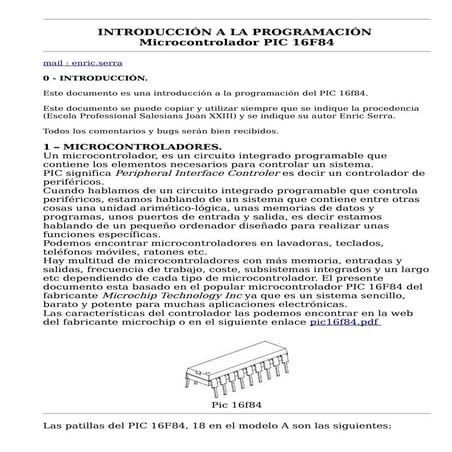 programacion con microcontrolador pic 16f84
