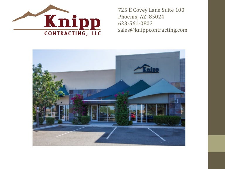 Knipp Contracting overview 2015