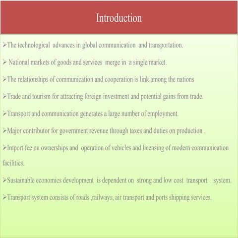 Transports Economics