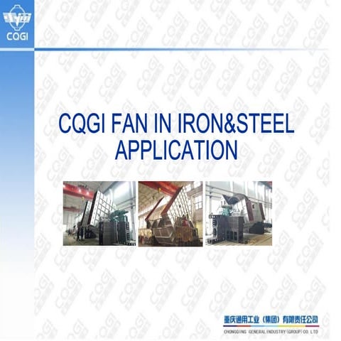 Process Fans in Iron and Steel Industry | PPT