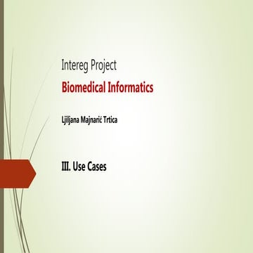 Application of Biomedical Informatics in Clinical Problem Solving