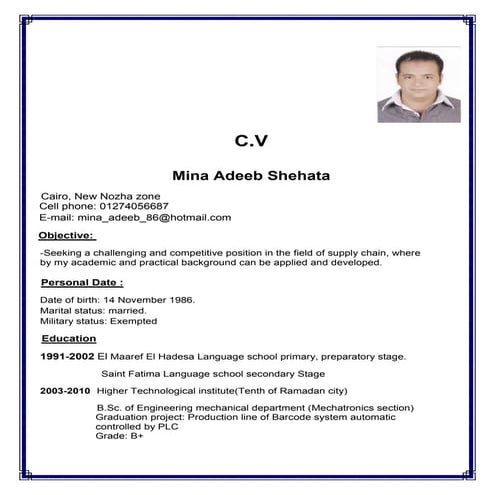 New format cv | PDF
