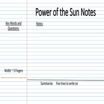 The Sun Notes | PPTX