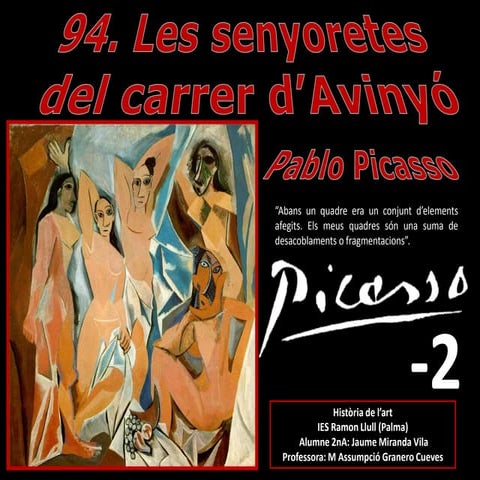 94. LES SENYORETES DEL CARRER AVINYÓ. PABLO RUIZ PICASSO-2