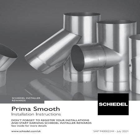 Prima Smooth flue system installation instructions