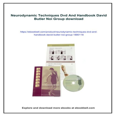 Neurodynamic Techniques Dvd And Handbook David Butler Noi Group