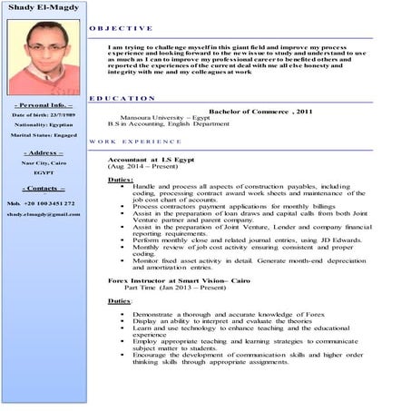 Shady El-Magdy Updated CV