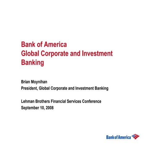 	Lehman Brothers Conference