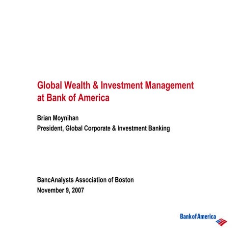 	BancAnalysts Association of Boston Conference