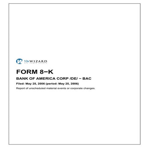8K previously filed on May 25, 2006 which is the recast of 2005 10K