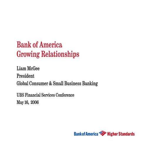 UBS Financial Services Conference