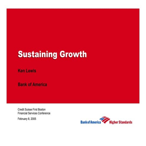 Credit Suisse First Boston Financial Services Conference 